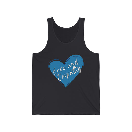 Love and Empathy Logo Unisex Jersey Tank