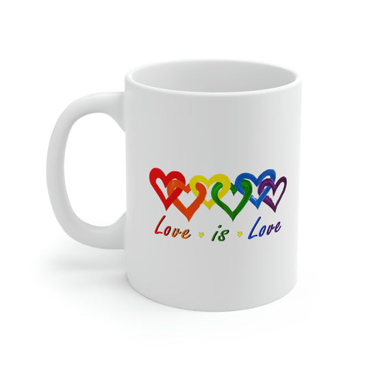 Love Is Love 11oz White Ceramic Mug